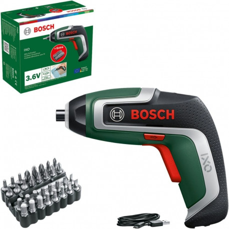 Bosch Powertools cordless screwdriver IXO 7 bit set 3.6 volts (green/black, Li-ion battery 2.0 Ah, 3