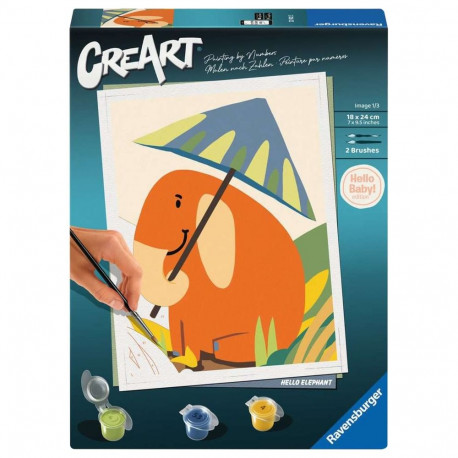 Ravensburger CreArt - Hello Elephant, painting