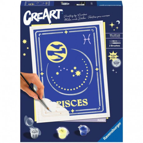 Ravensburger CreArt - Zodiac sign Pisces, painting