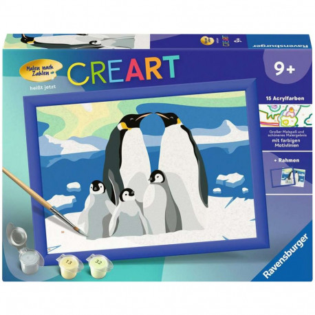 Ravensburger CreArt - Penguin Family, painting