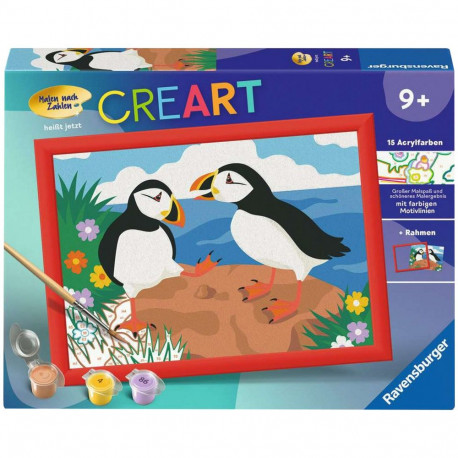 Ravensburger CreArt - Puffins, painting