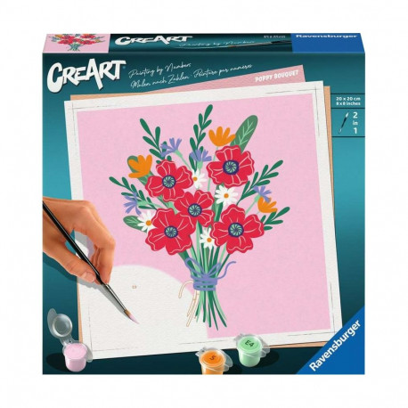 Ravensburger CreArt - Poppy bouquet, painting