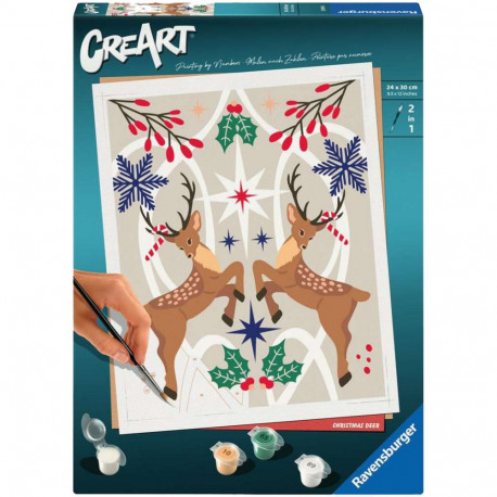 CreArt - Weihnachtlicher Hirsch