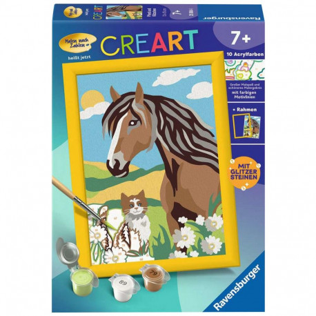 CreArt - Pferd und Kätzchen