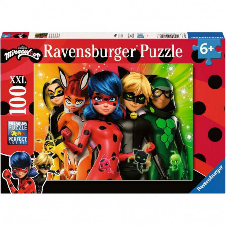 Ravensburger children's puzzle - Ladybug en mission 100 pieces