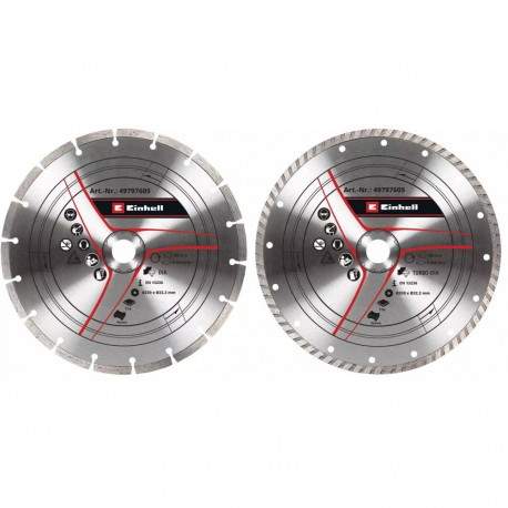 Turbo teemantlõikeketas Ø 230 x 22,23 x 1,8mm 2-osaline komplekt nurklihvijale