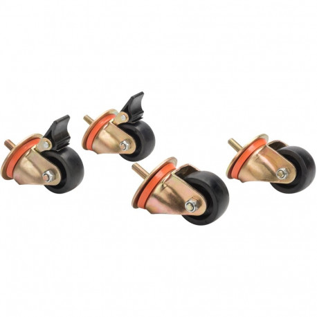 Digitus lockable castors for universal racks & free-standing IP55 network cabinets black