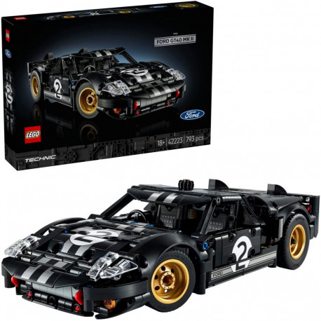 LEGO 42223 Technic 1966 Ford GT40 MKII Racing Car, Construction Toy