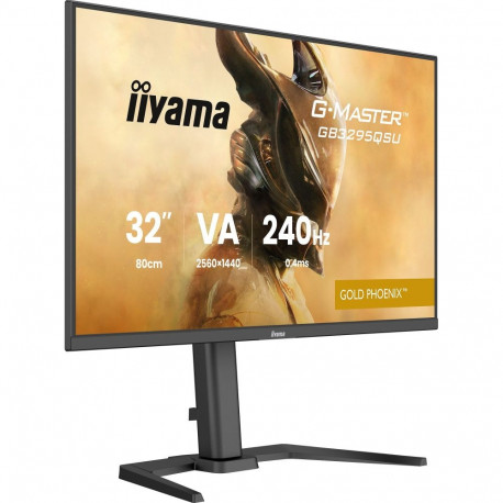 iiyama G-Master GB3295QSU-B1 Gold Phoenix, gaming monitor - 31.5 - black (matt), QHD, VA, HDMI, DP, 