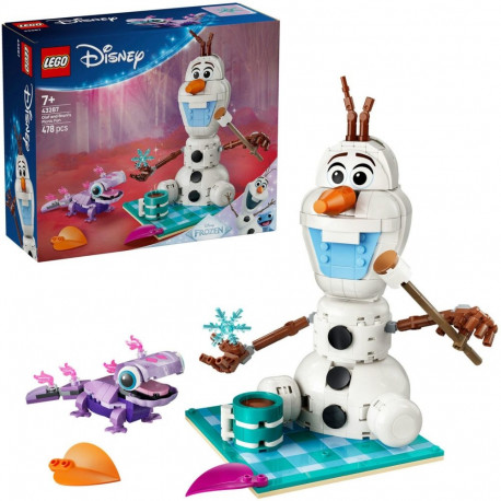 LEGO 43287 Disney Princess Picnic Fun with Olaf and Bruni, Construction Toy