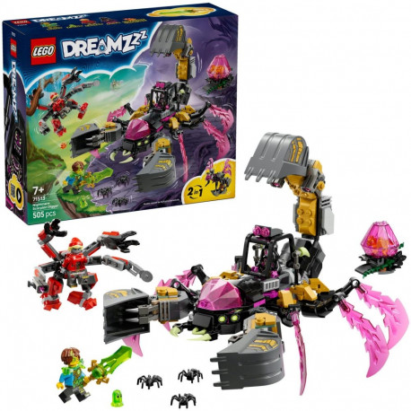 LEGO 71513 DREAMZZz Nightmare Scorpion Excavator, Construction Toy