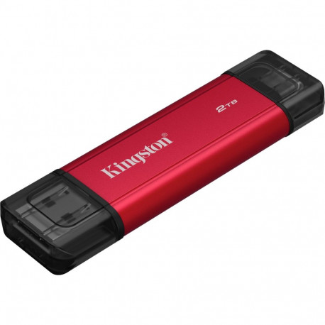 Dual Portable 2 TB, Externe SSD (rot/schwarz, USB-A- und USB-C)