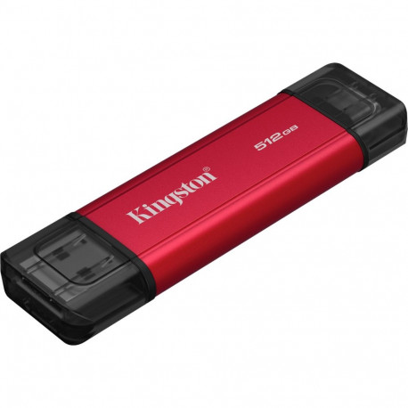 Dual Portable 512 GB, Externe SSD (rot/schwarz, USB-A- und USB-C)