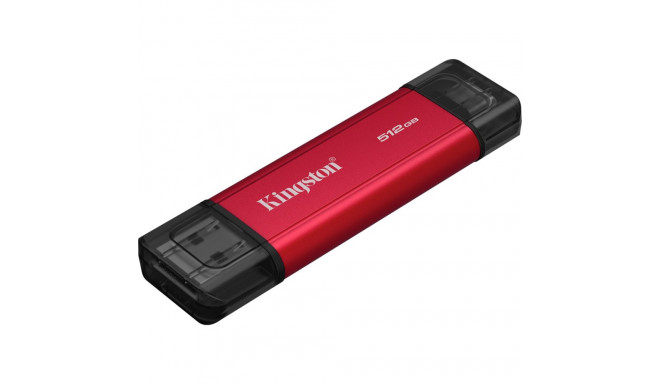 Dual Portable 512 GB, Externe SSD (rot/schwarz, USB-A- und USB-C)