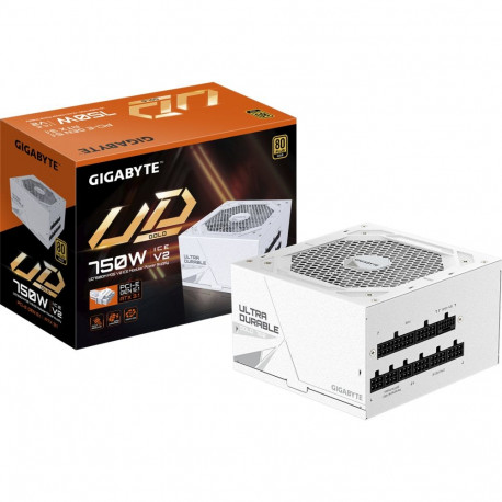 GIGABYTE GP-UD750GM PG5 ICE, PC power supply white, 1x 12-pin high power GPU, 4x PCIe, cable managem
