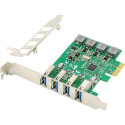 Digitus 4-Port USB 3.0 PCI Express Add-On, Interface Card