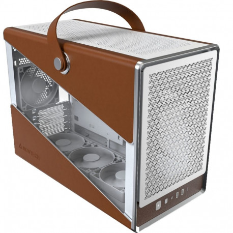 Montech Heritage 30 Pro, Tower Case white/brown, Tempered Glass