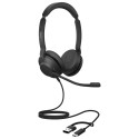 Jabra Evolve2 30 SE, Headset black, UC, USB-C and USB-A, Stereo