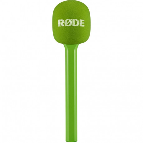 Rode Microphones Interview GO, green microphone, adapter