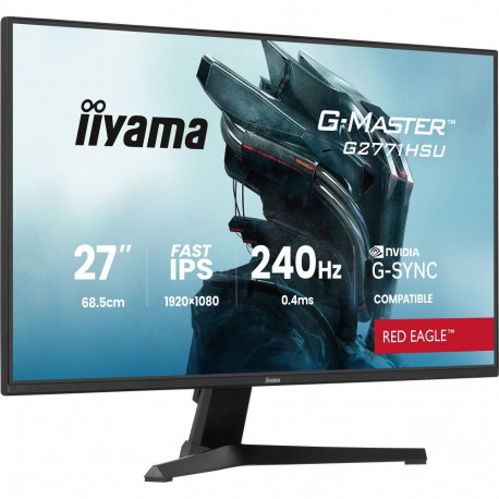 iiyama G-Master G2771HSU-B1 Red Eagle, gaming monitor - 27 - black (matt), FullHD, Fast-IPS, HDMI, D