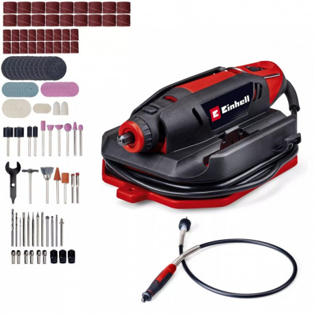 Lihvimis- ja graveerimistööriist TC-MT 150 E 150W 117-osaline tarvikukomplekt, must/punane