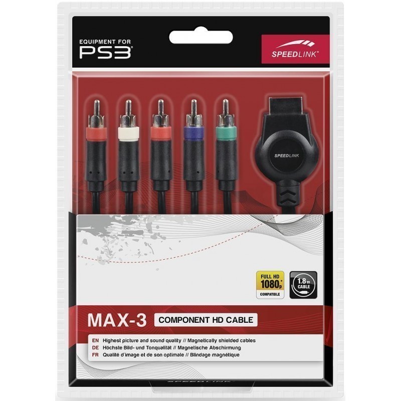Speedlink cable PS3 Component (SL4404BK) Cables Nordic Digital