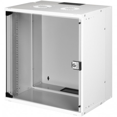Digitus SOHO PRO wall-mounted enclosure, light grey IT cabinet, 12 rack units