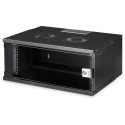 Digitus SOHO PRO wall-mounted enclosure, black IT cabinet, 4 rack units