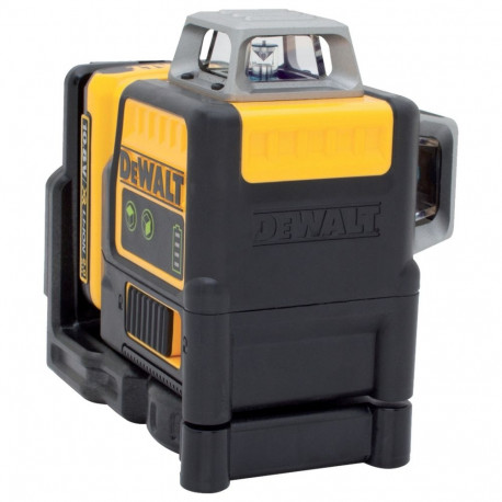 Joonlaser DCE0811D1G 2x360° 10,8Volt Li-Ion aku 2,0Ah roheliste laserjoontega kohver, must/kollane