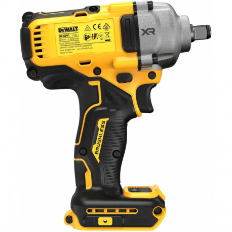 Aku löökmutrivõti DCF891NT 18Volt 1/2" ilma akuta ja laadijata TSTAK karbis, kollane/must