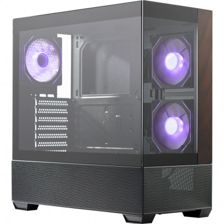 Elite 690 Wood 2× karastatud klaas, must/puit