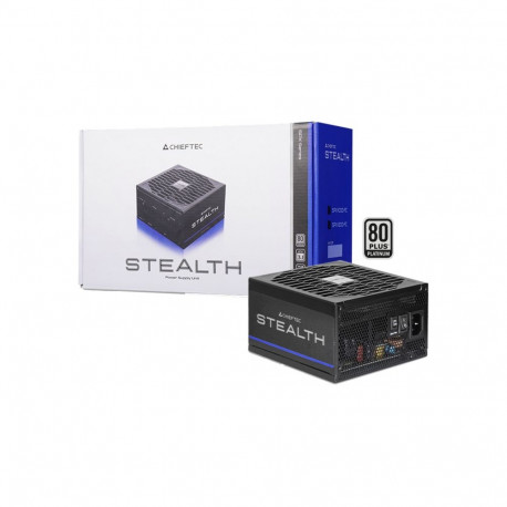 Chieftec Stealth 1200W, PC power supply black, 2x 12-pin high power GPU, 3x PCIe, cable management, 
