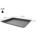 Bosch Home AirFry & Grill Tray HEZ629070, baking tray anthracite, enamelled