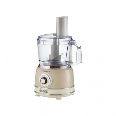 Ariete Vintage Beige Multifunctional Food Processor, beige, 1000 watts, 1.2 liters