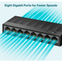 TP-Link LS1008G LiteWave, switch black