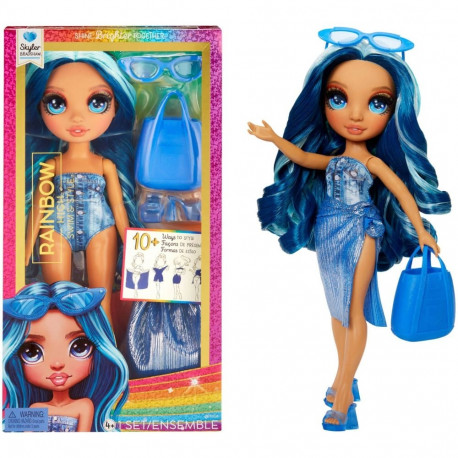 MGA Entertainment Rainbow High Swim & Style - Skyler (Blue), doll