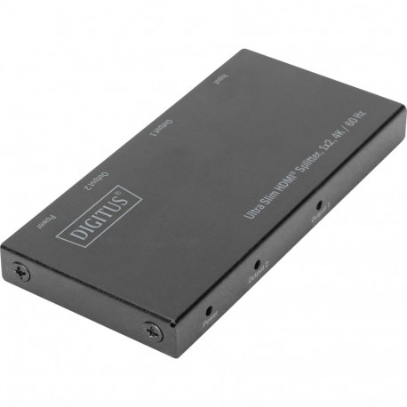 Ultra Slim HDMI Splitter, 1x2, 4K / 60 Hz (schwarz)