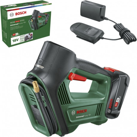 UniversalPump akuga õhupump 18V komplekt Li-Ionen Akku 2,0Ah POWER FOR ALL ALLIANCE, roheline/must