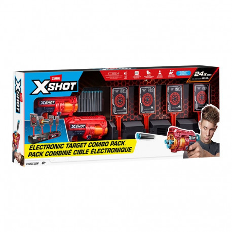 ZURU XSHOT Interactive Target & Fury 4 2-Pack Dart Blaster