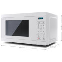 SHARP YC-MS02E-C, Microwave oven, white