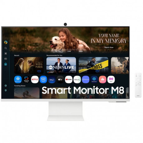 SAMSUNG S32FM801UU, LED monitor - 32 - white, UltraHD/4K, VA, HDMI, USB-C, speakers
