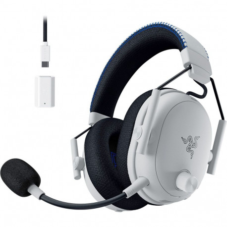Razer BlackShark V3 Pro for PlayStation, gaming headset white/black, ANC, 2.4 GHz dongle, Bluetooth,