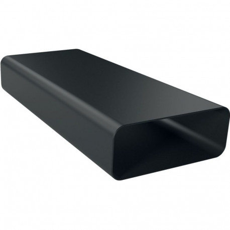 Flachkanalstück Z861SM1, 50cm (schwarz, gerade, männlich)