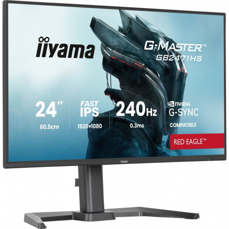 G-Master monitor GB2471HS-B1 Red Eagle 60.5cm (23.8 Zoll) FullHD Fast-IPS HDMI DP G-Sync-ühilduv 240