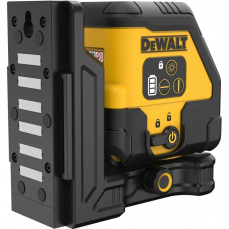 Akutoitega ristjoonlaser DCLE14201RB 18Volt punaste laserliinidega integreeritud Powerstack Li-Ion a