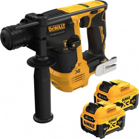 Aku-puurvasar DCH072P2 12Volt 2x liitiumioonaku 5,0Ah T STAK-Boxis, kollane/must
