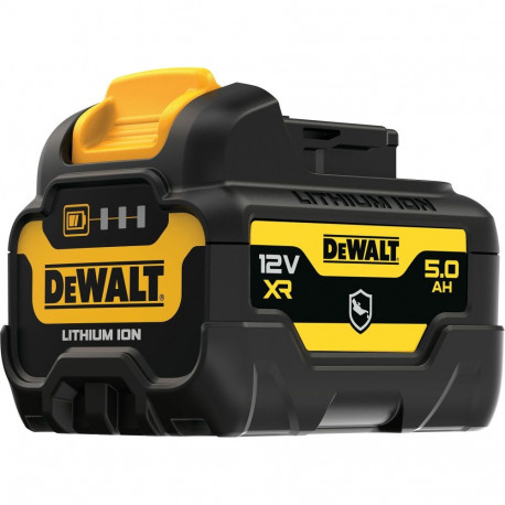 XR Akku DCB126G, 12Volt 5Ah (schwarz/gelb, Gehäuseschutz gegen Chemikalien, Säuren und Brennstoffe)