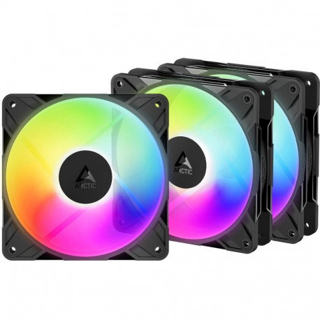 ARCTIC P12 Pro Reverse A-RGB, case fan, black, 3-pack, reverse, 120 mm