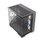 Silentware View A-RGB, tower case black, tempered glass x2