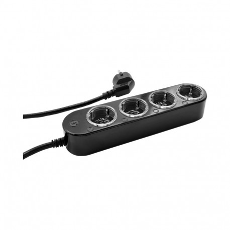 Steckdosenleiste Power Strip 4 Gen4 (schwarz, 1,5 Meter Kabel, mit Energiemessung)